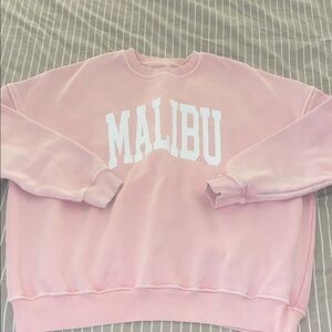 Malibu Women's Pink Crew Neck Sweater